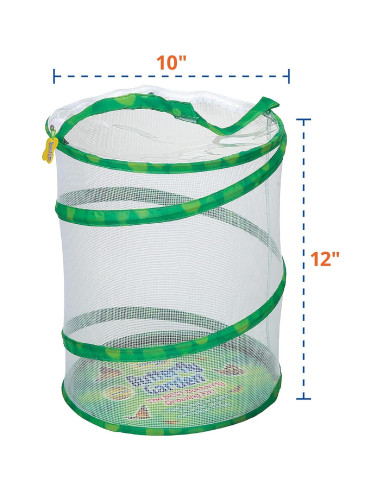 Jardín de Mariposas Insect Lore con 5 Orugas Vivas y Diario STEM