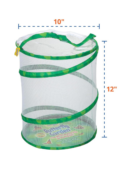 Jardín de Mariposas Insect Lore con 5 Orugas Vivas y Diario STEM