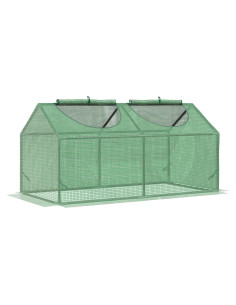 Invernadero Mini Portátil Outsunny 1.22m x 0.61m Verde