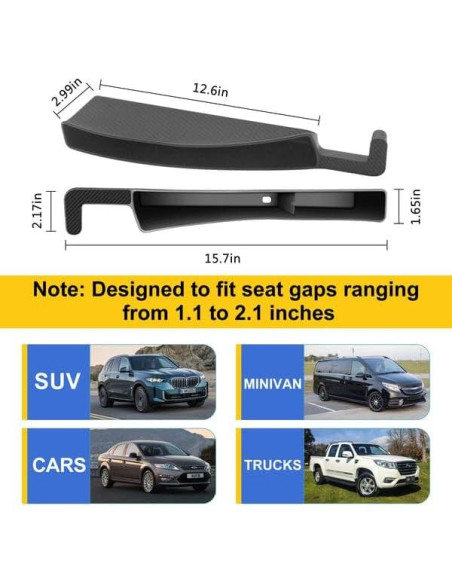 Organizador Espacio entre Asientos Coche KM Legend Universal