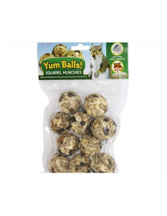 Yum Balls! Bocadillos Naturales para Ardillas Exotic Nutrition - 10 Bolas