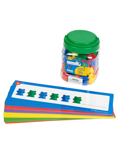 Osos de Conteo Excellerations 96 Piezas con Tarjetas de Patrón