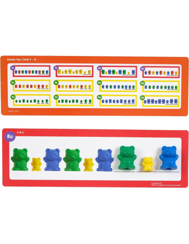 Osos de Conteo Excellerations 96 Piezas con Tarjetas de Patrón