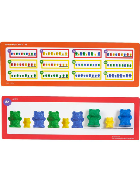 Osos de Conteo Excellerations 96 Piezas con Tarjetas de Patrón