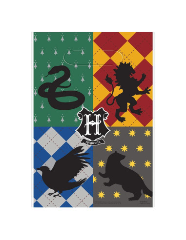 Bolsas de Botín Plegadas Harry Potter - 22.86x16.51 cm - 8 Pcs