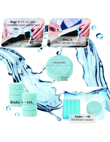 Kit de Limpieza de Interiores de Automóvil INGWETECH - 16 Piezas