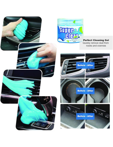 Kit de Limpieza de Interiores de Automóvil INGWETECH - 16 Piezas