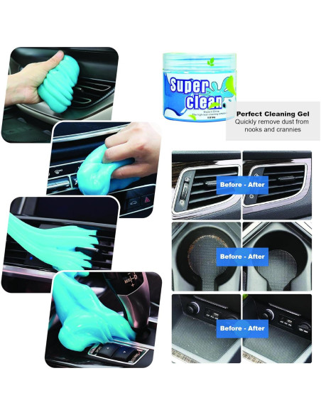 Kit de Limpieza de Interiores de Automóvil INGWETECH - 16 Piezas