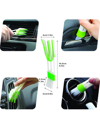 Kit de Limpieza de Interiores de Automóvil INGWETECH - 16 Piezas