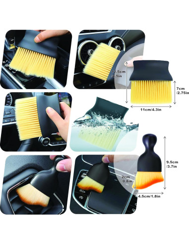 Kit de Limpieza de Interiores de Automóvil INGWETECH - 16 Piezas