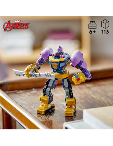 LEGO Marvel Armadura Mech de Thanos 76242 - Juguete 12 cm
