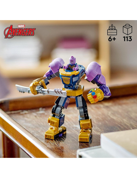 LEGO Marvel Armadura Mech de Thanos 76242 - Juguete 12 cm