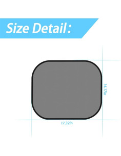 Paquete de 2 Sombrillas Universales Moly Magnolia para Auto 2