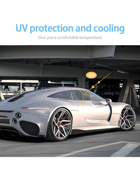 Paquete de 2 Sombrillas Universales Moly Magnolia para Auto