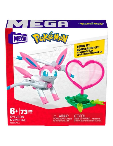 Set de Juguetes de Construcción Mega Construx Sylveon 73 Piezas