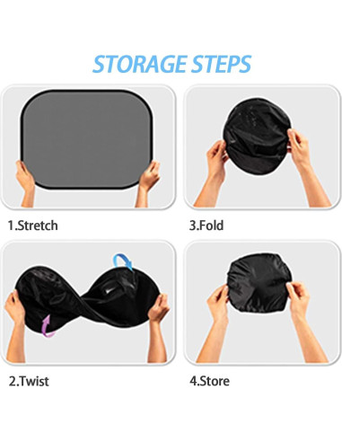 Paquete de 2 Sombrillas Universales Moly Magnolia para Auto