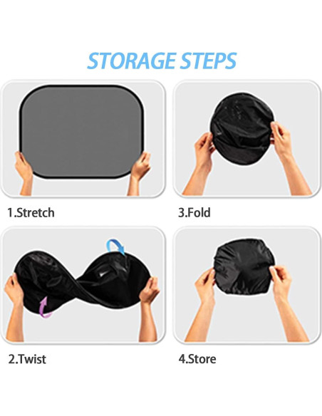 Paquete de 2 Sombrillas Universales Moly Magnolia para Auto