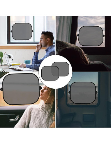 Paquete de 2 Sombrillas Universales Moly Magnolia para Auto