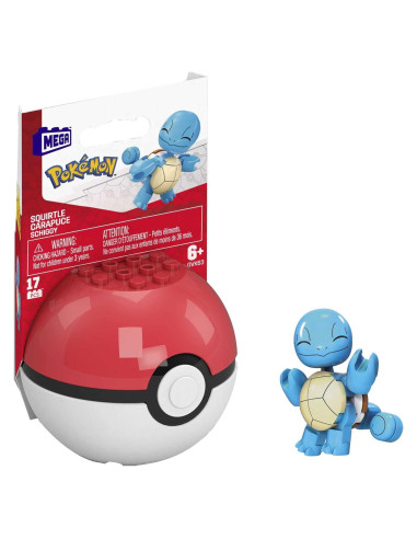 Set de Construcción Mega Construx Squirtle con Poké Ball