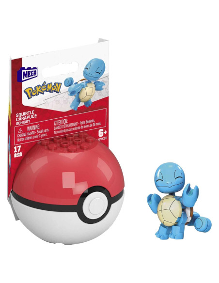 Set de Construcción Mega Construx Squirtle con Poké Ball