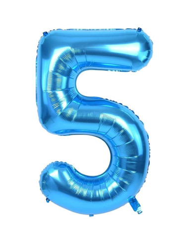 Globos de Aluminio Anagram Transformers 5to Cumpleaños Multicolor