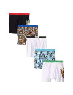 Paquete de 5 bóxer Ninja Turtles para niños 2-7 años
