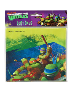 Bolsas de Plástico para Dulces Tortugas Ninja American Greetings - 8 Unidades 2