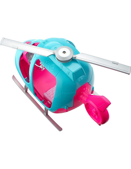 Helicóptero Barbie Rosa y Azul - Vehículo de Muñeca MATTEL
