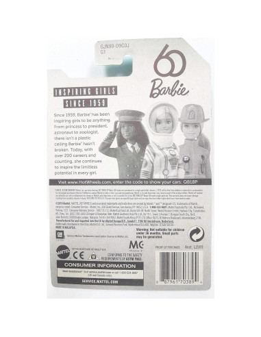 Hot Wheels Barbie Corvette Stingray 2014 1:64 Escala