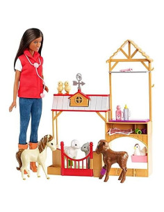 Muñeca Barbie Veterinaria Granja Dulce Huerto 0.70 kg
