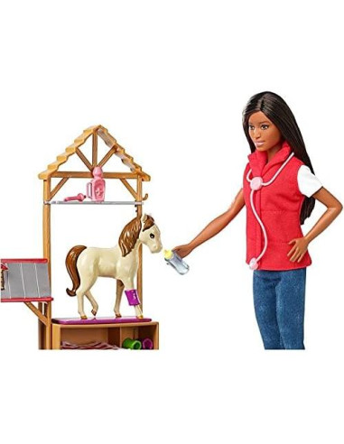 Muñeca Barbie Veterinaria Granja Dulce Huerto 0.70 kg