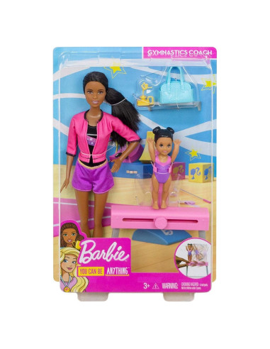 Muñecas de Gimnasia Barbie Mattel con Barra de Equilibrio