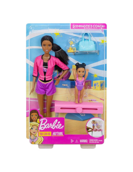 Muñecas de Gimnasia Barbie Mattel con Barra de Equilibrio