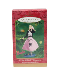 Adorno Colgante Barbie Hallmark 1950 Rosa 10.16 cm 2