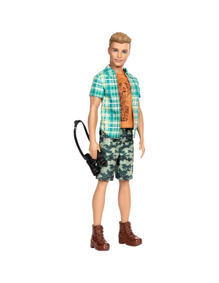 Muñeco Ken Camping Mattel con Binoculares y Ropa de Aventura