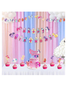 Suministros de Fiesta de Cumpleaños Mi Pequeño Pony - 27 Piezas