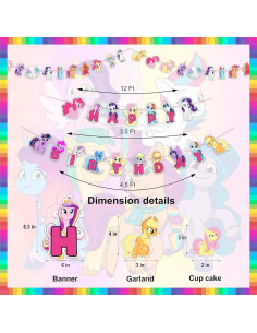 Suministros de Fiesta de Cumpleaños Mi Pequeño Pony - 27 Piezas 2