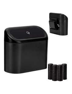 Mini Basurero de Coche Ginsco con Tapa y 60 Bolsas Negras