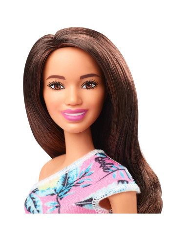 Vestido Floral Rosa para Muñeca Barbie Mattel GHT25