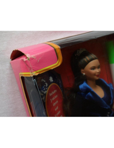 Muñeca Kira de Barbie 1998 - Vestido Azul y Pegatinas