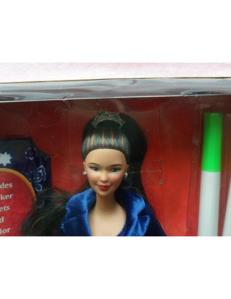 Muñeca Kira de Barbie 1998 - Vestido Azul y Pegatinas