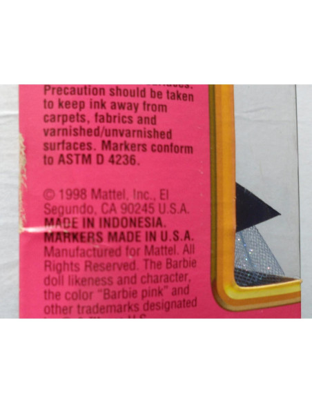 Muñeca Kira de Barbie 1998 - Vestido Azul y Pegatinas