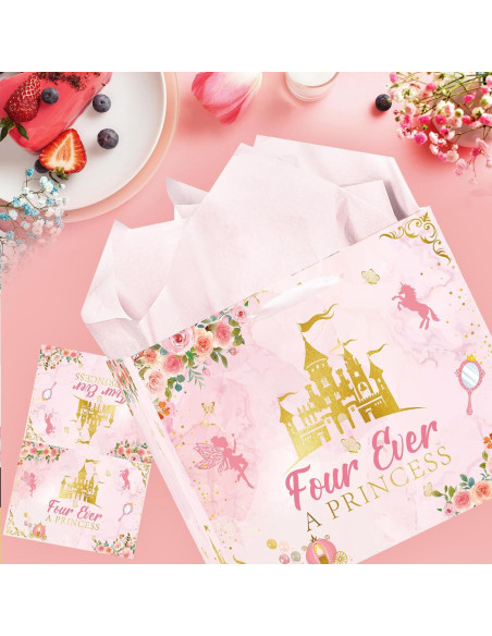 Bolsa de Regalo Cumpleaños EoBeCy Princesa 30x13.5x24.9cm