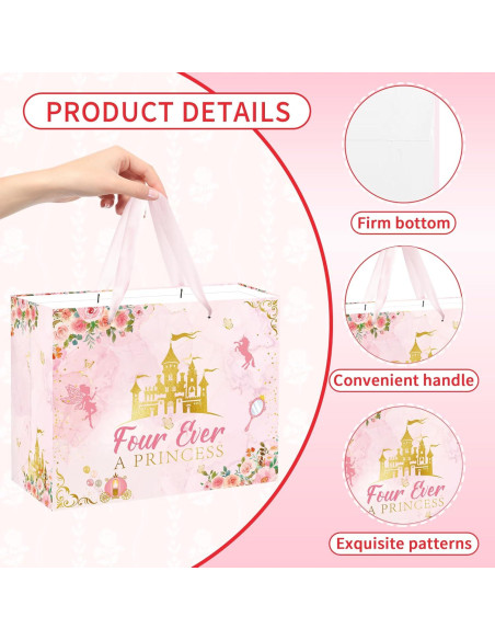Bolsa de Regalo Cumpleaños EoBeCy Princesa 30x13.5x24.9cm