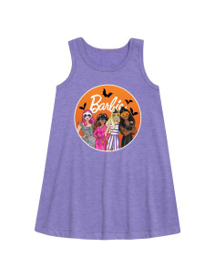 Vestido A-line para Niñas y Adolescentes Barbie Talla Grande Púrpura