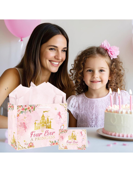 Bolsa de Regalo Cumpleaños EoBeCy Princesa 30x13.5x24.9cm