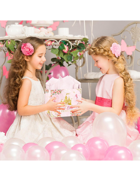 Bolsa de Regalo Cumpleaños EoBeCy Princesa 30x13.5x24.9cm