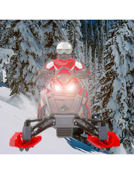 Motocicleta de Nieve RC POCO DIVO 1/6 con Esquís Intercambiables