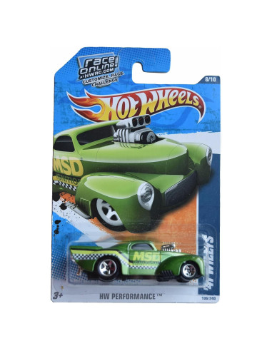 Hot Wheels 41 Willys HW Performance 1:64 Metal Verde