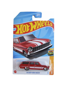 Hot Wheels Chevy Nova Wagon 1964 Escala 1:64 Rojo